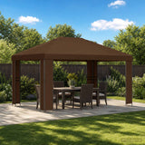 vidaXL Prieel 4 × 3 m Beige Polyester en Staal 190 gsm