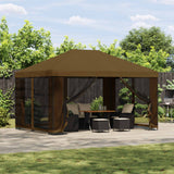 vidaXL Prieel 4 × 3 m Beige Polyester en Staal 190 gsm
