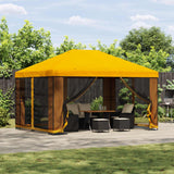 vidaXL Prieel 4 × 3 m Beige Polyester en Staal 190 gsm