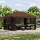 vidaXL Prieel 4 × 3 m Beige Polyester en Staal 190 gsm