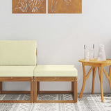 vidaXL Buiten Midden Sofa Massief Acacia Hout Naturel