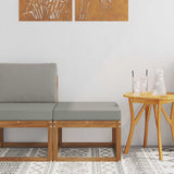 vidaXL Buiten Midden Sofa Massief Acacia Hout Naturel