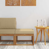 vidaXL Buiten Midden Sofa Massief Acacia Hout Naturel