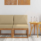 vidaXL Buiten Midden Sofa Massief Acacia Hout Naturel