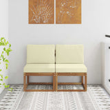 vidaXL Buiten Midden Sofa Massief Acacia Hout Naturel