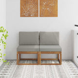 vidaXL Buiten Midden Sofa Massief Acacia Hout Naturel