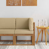 vidaXL Buiten Midden Sofa Massief Acacia Hout Naturel