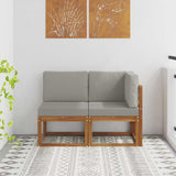 vidaXL Buiten Midden Sofa Massief Acacia Hout Naturel