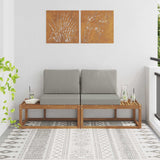 vidaXL Buiten Midden Sofa Massief Acacia Hout Naturel