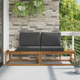vidaXL Buiten Midden Sofa Massief Acacia Hout Naturel