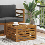 vidaXL Garden Table Solid Acacia Wood Natural 59 x 59 x 37 cm