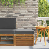 vidaXL Garden Table Solid Acacia Wood Natural 59 x 59 x 37 cm