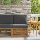 vidaXL Garden Table Solid Acacia Wood Natural 59 x 59 x 37 cm