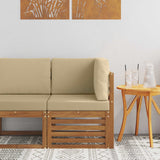 vidaXL Garden Table Solid Acacia Wood Natural 59 x 59 x 37 cm