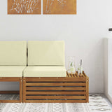 vidaXL Garden Table Solid Acacia Wood Natural 59 x 59 x 37 cm