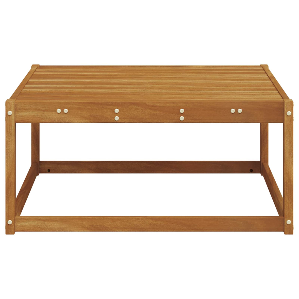 vidaXL Outdoor Ottoman Solid Acacia Wood Natural