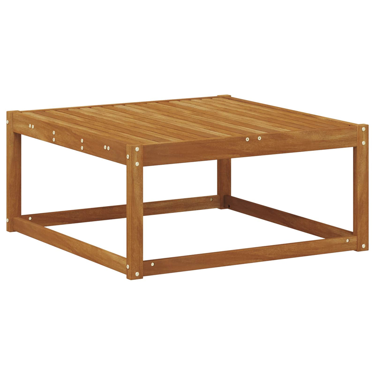 vidaXL Outdoor Ottoman Solid Acacia Wood Natural