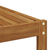 vidaXL Outdoor Ottoman Solid Acacia Wood Natural