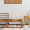 vidaXL Outdoor Ottoman Solid Acacia Wood Natural