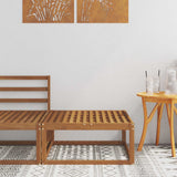 vidaXL Outdoor Ottoman Solid Acacia Wood Natural