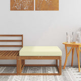 vidaXL Outdoor Ottoman Solid Acacia Wood Natural