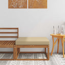 vidaXL Outdoor Ottoman Solid Acacia Wood Natural