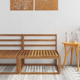 vidaXL Outdoor Ottoman Solid Acacia Wood Natural
