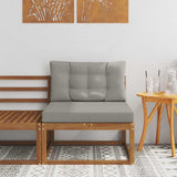 vidaXL Outdoor Ottoman Solid Acacia Wood Natural
