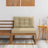vidaXL Outdoor Ottoman Solid Acacia Wood Natural