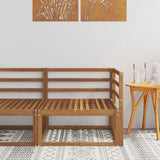 vidaXL Outdoor Ottoman Solid Acacia Wood Natural