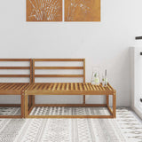 vidaXL Outdoor Ottoman Solid Acacia Wood Natural