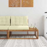 vidaXL Outdoor Ottoman Solid Acacia Wood Natural