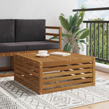vidaXL Outdoor Footstool Solid Acacia Wood Natural