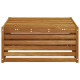 vidaXL Outdoor Footstool Solid Acacia Wood Natural