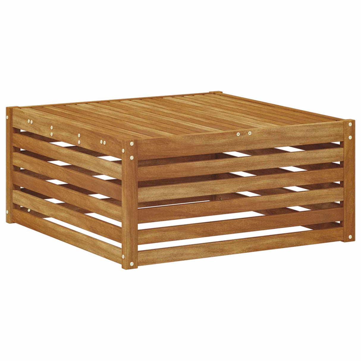 vidaXL Outdoor Footstool Solid Acacia Wood Natural