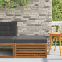 vidaXL Outdoor Footstool Solid Acacia Wood Natural