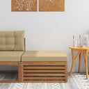 vidaXL Outdoor Footstool Solid Acacia Wood Natural