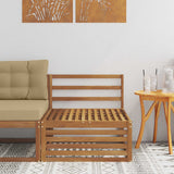 vidaXL Outdoor Footstool Solid Acacia Wood Natural