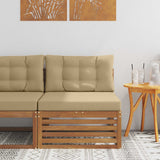 vidaXL Outdoor Footstool Solid Acacia Wood Natural