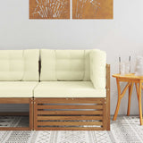 vidaXL Outdoor Footstool Solid Acacia Wood Natural