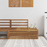 vidaXL Outdoor Footstool Solid Acacia Wood Natural