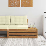 vidaXL Outdoor Footstool Solid Acacia Wood Natural