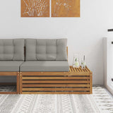 vidaXL Outdoor Footstool Solid Acacia Wood Natural