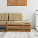 vidaXL Outdoor Footstool Solid Acacia Wood Natural