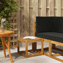 vidaXL Wooden Stool Bench Natural 43 x 43 x 37 cm Solid Acacia Wood