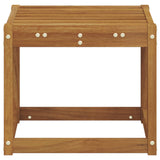 vidaXL Wooden Stool Bench Natural 43 x 43 x 37 cm Solid Acacia Wood