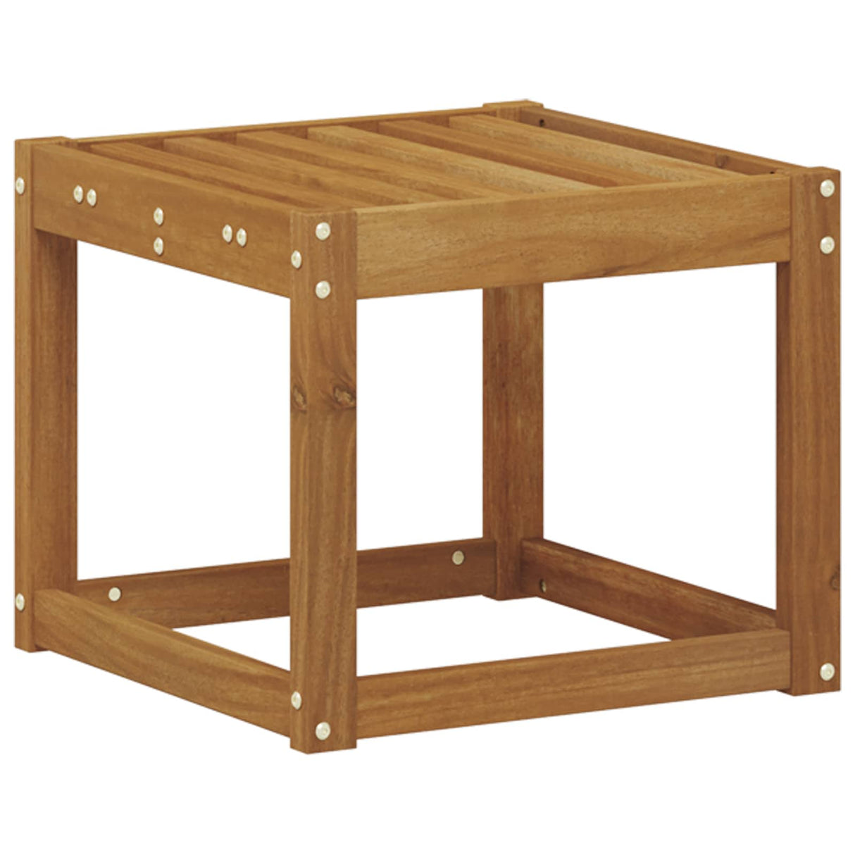 vidaXL Wooden Stool Bench Natural 43 x 43 x 37 cm Solid Acacia Wood