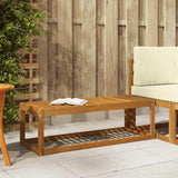 vidaXL Wooden Stool Bench Natural 43 x 43 x 37 cm Solid Acacia Wood