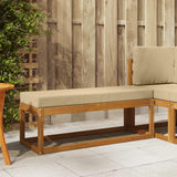 vidaXL Wooden Stool Bench Natural 43 x 43 x 37 cm Solid Acacia Wood