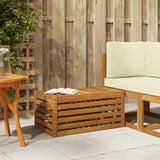vidaXL Wooden Stool Bench Natural 43 x 43 x 37 cm Solid Acacia Wood